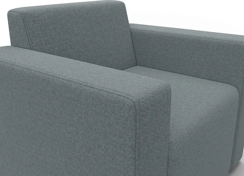 Интерьерное кресло Лига диванов Лига-093 132462 (рогожка Амур 07 серый)