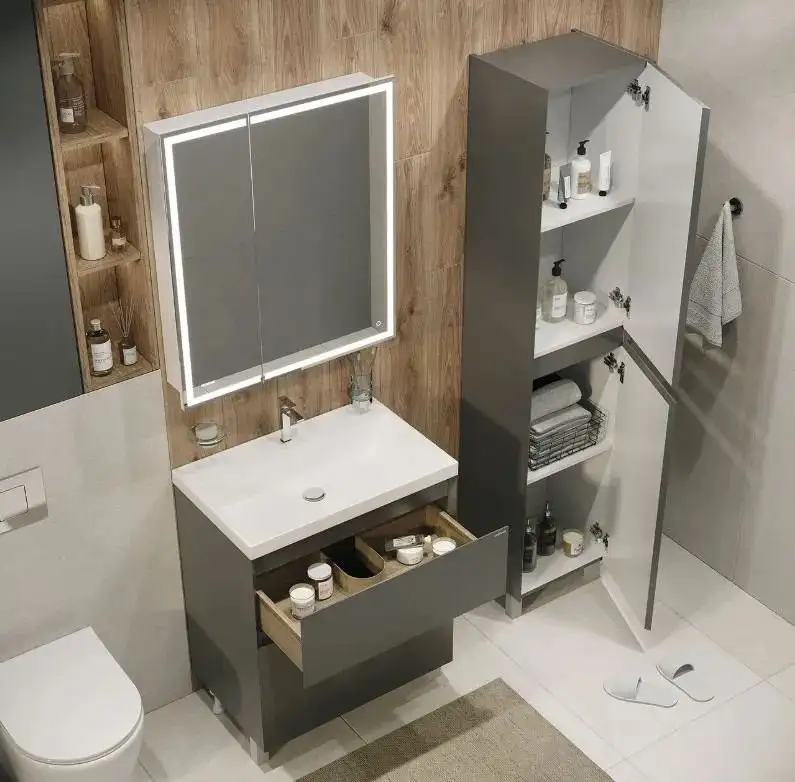 Grossman Шкаф-пенал для ванной Меркадо-40 304083 – фото товара