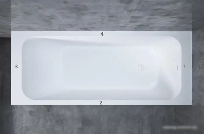 Ванна Salini Orlando Kit 170x70 102121M (S-Stone, матовый) - фото товара