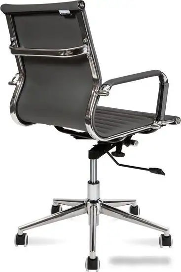 Кресло Norden Техно LB HA-100-45 (экокожа, хром/серый) – фото товара