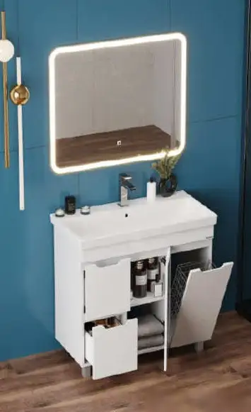 Onika Тумба под умывальник Айленд 90 109030 (с корзиной) – фото товара