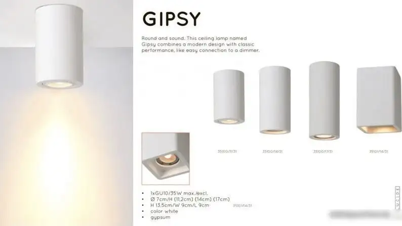 Точечный светильник Lucide Gipsy 35100/11/31 – фото товара