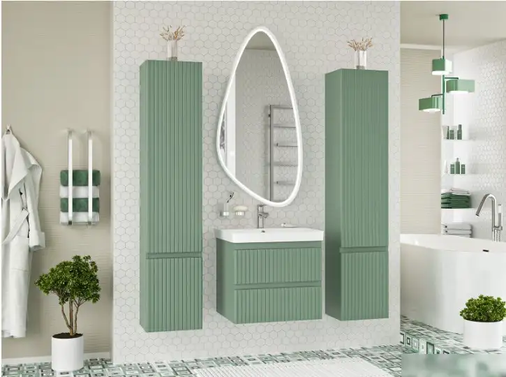 Brevita Шкаф-пенал Victory 35 VIC-05035-080R (зеленый матовый) – фото товара