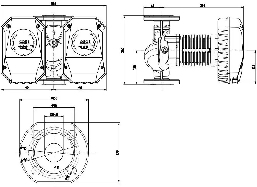 Циркуляционный насос IMP Pumps NMTD MAX II 40/120 F250 - фото товара