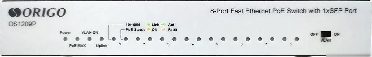 Неуправляемый коммутатор Origo OS1209P/80W/A1A – фото товара