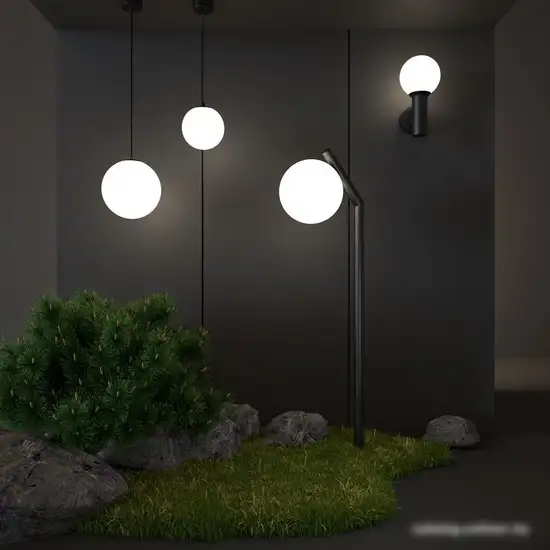 Уличный настенный светильник Elektrostandard Sfera 35126/D (черный) – фото товара