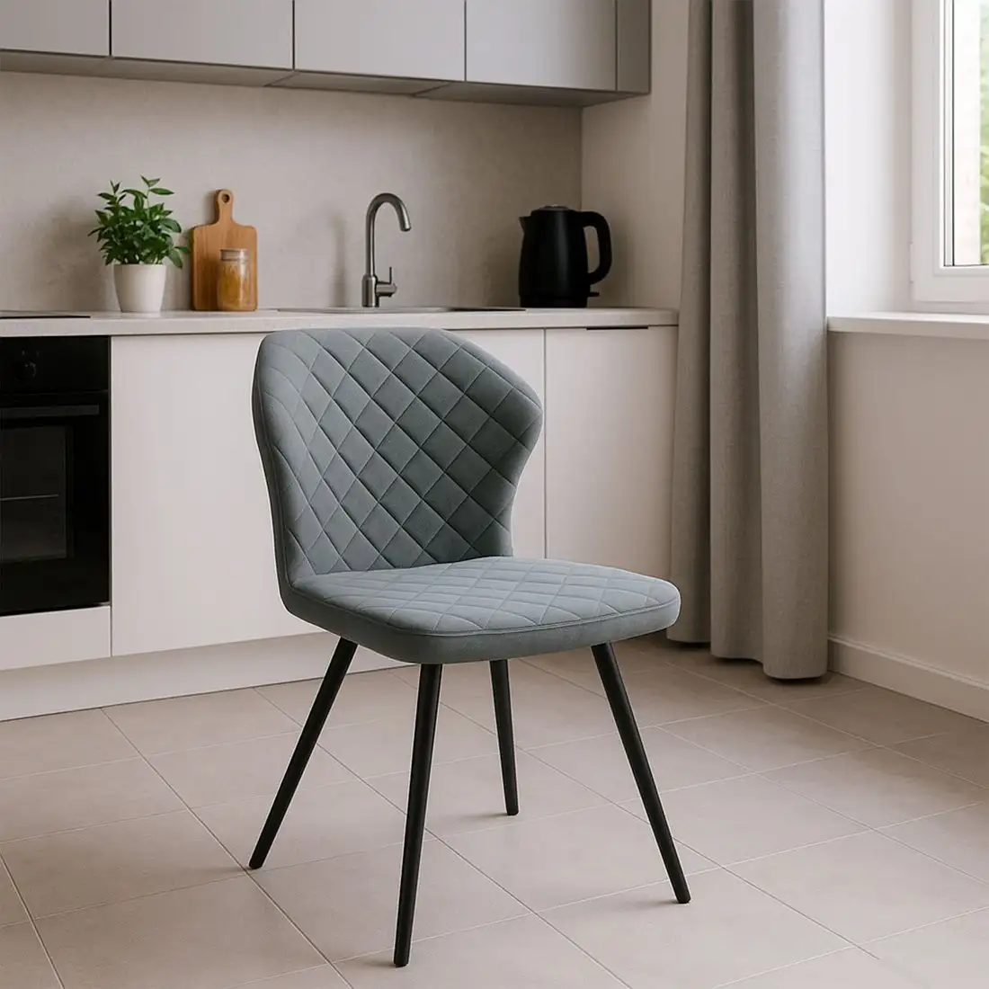 Стул Мамадома Robby D-R 360 (k10 Антрацит замша Lux/черный)