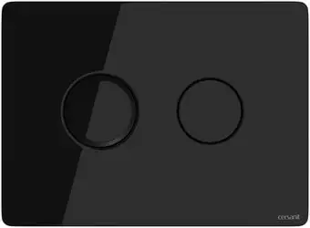 Панель смыва Cersanit Accento circle (черный глянцевый) BU-ACN-CIR-PN/Bl/Gl