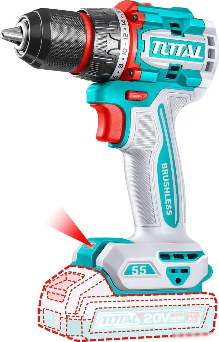 Дрель-шуруповерт Total TDLI205581 (без АКБ) – фото товара