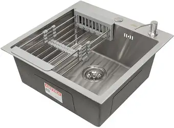Кухонная мойка ARFEKA ECO AR 500*500 + коландер AR 001 + AR DS 11 SATIN