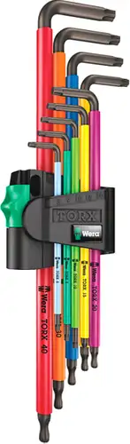 Набор ключей Wera 967/9 TX XL Multicolour 1 9-pcs 024480 (9 предметов) – изображение в каталоге