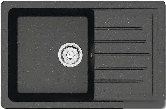 Кухонная мойка Berge BR-7602 + Like F8007122 (черный) - фото товара