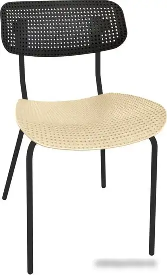 Стул Sheffilton SHT-S85М (черный/бежевый/черный муар) – фото товара