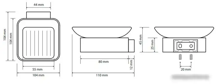 Мыльница Bemeta Solo 139108032 – фото товара