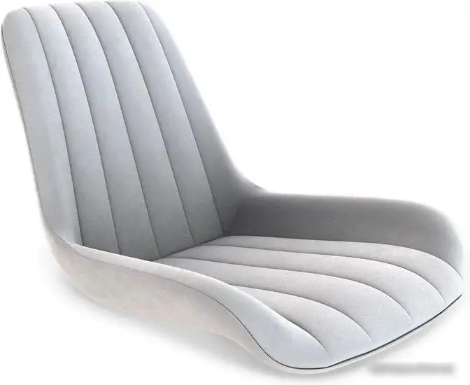 Стул Sheffilton SHT-ST37/S128 (серое облако/хром/белый муар) – фото товара