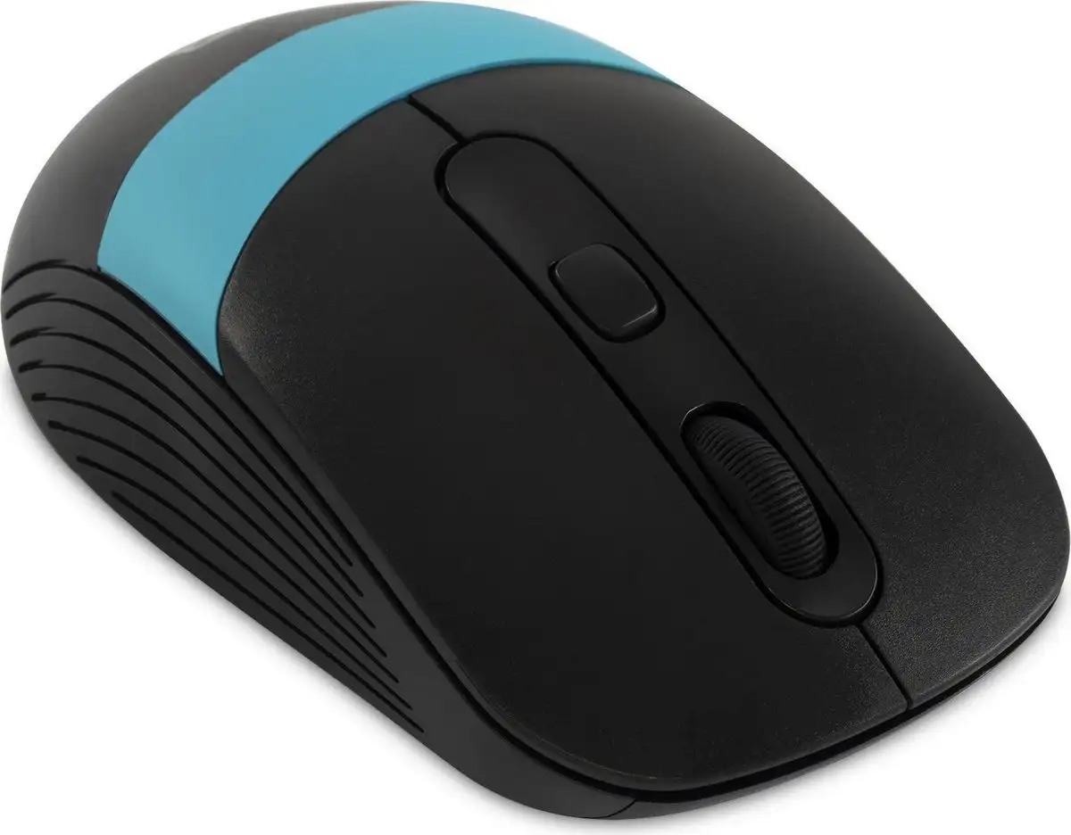 Мышь Oklick 310MW (черный/голубой) – фото товара