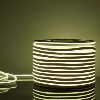 Гибкий неон Elektrostandard 220V 9.6W 120Led 2835 IP67 односторонний холодный белый a040597 – изображение в каталоге
