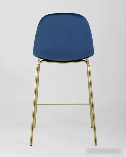 Стул Stool Group Валенсия SN полубарный OS-001CB HLR-64 (велюр синий/ножки золото) – фото товара