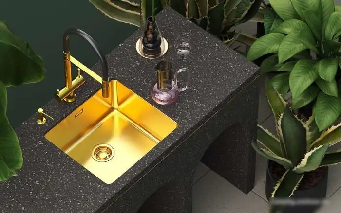 Кухонная мойка Omoikiri Tadzava 49-U/I-LG 4993263 (светлое золото) - фото товара