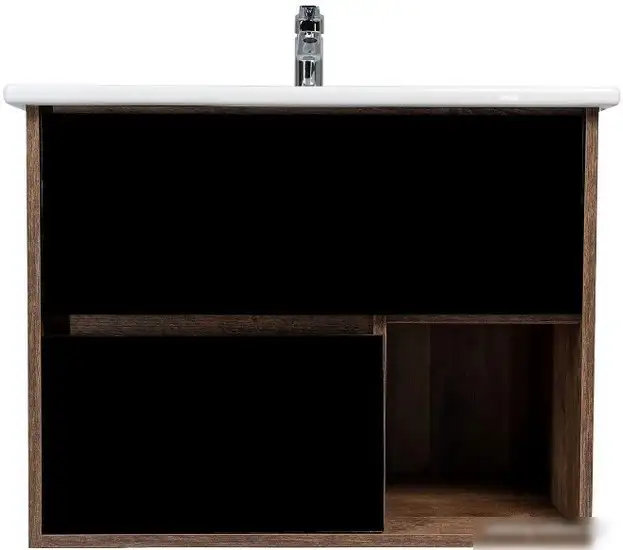 Viant Тумба под умывальник Люксембург Элина 75 VLUX75ELCH-T2YP (черный) – фото товара