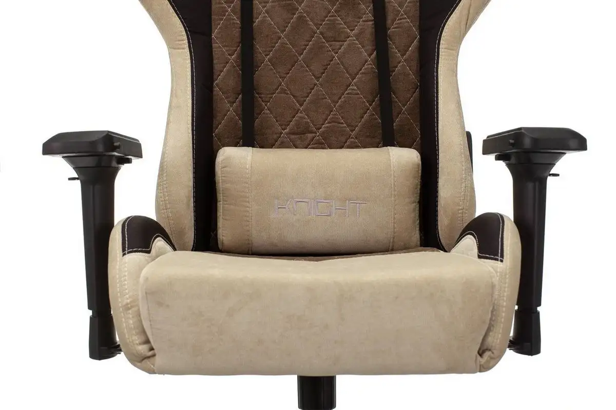 Игровое (геймерское) кресло Бюрократ Zombie Viking 7 Knight (кожзам коричневый/бежевый) – фото товара