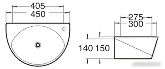 Умывальник SantiLine SL-2016 - фото товара