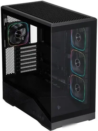 Корпус 1stPlayer GM7 ARGB GM7-BK-3FN7R-1FN7 (черный) – фото товара