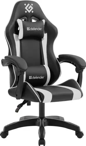 Игровое (геймерское) кресло Defender Legas (черный/белый) – изображение в каталоге