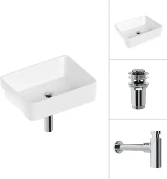 Умывальник Lauter 21675 + клапан 21190CH + сифон 21635CH (хром) - изображение в каталоге