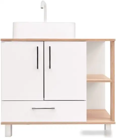 Doratiz Тумба под умывальник Doratiz Гавайи 80 9908.184 (белый/дуб сонома) – фото товара