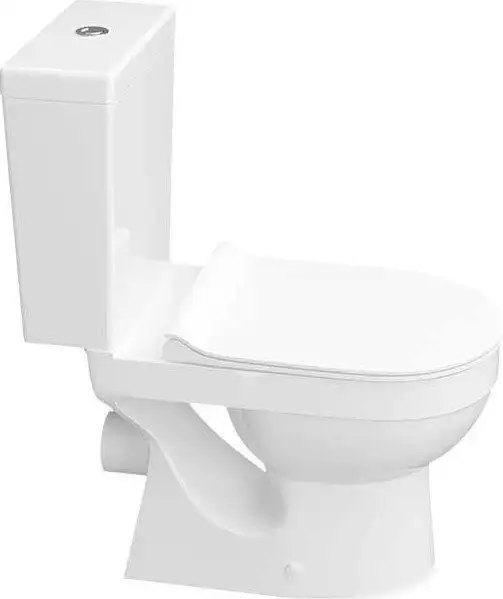 Унитаз напольный Керамин Бергамо Нова Slim МЛ 2-режим (белый) - фото товара