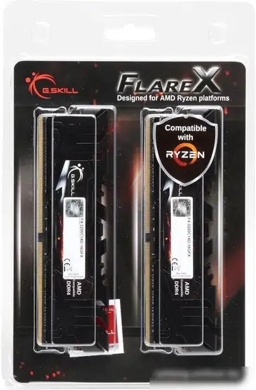 Оперативная память G.Skill Flare X 2x8GB DDR4 PC4-25600 F4-3200C16D-16GFX – фото товара