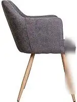 Стул с подлокотниками AksHome Brit (темно-серая ткань 1701-30/дуб) – фото товара