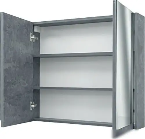 Doratiz Шкаф с зеркалом Крит 80 2711.169 (серый) – фото товара