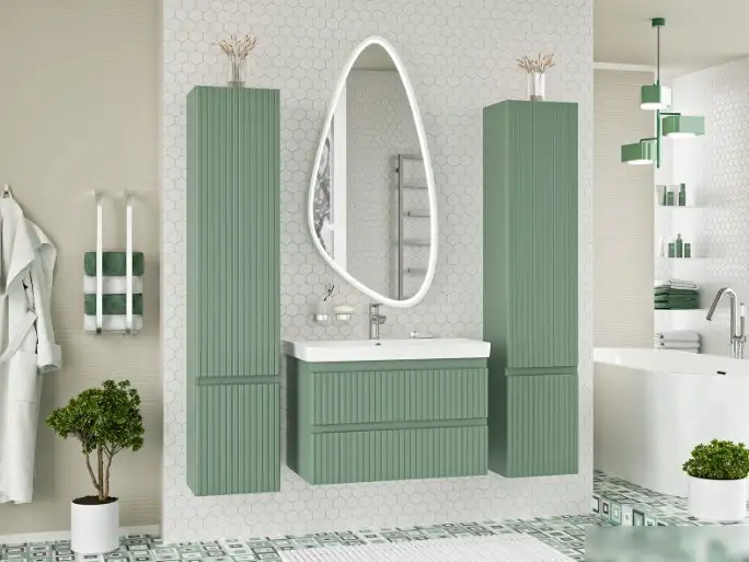 Brevita Тумба под умывальник Victory 80 VIC-09080-0802Я (зеленый матовый) – фото товара