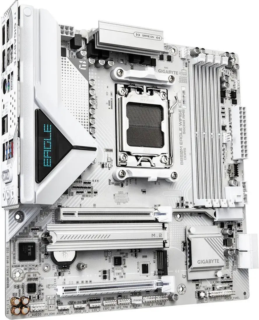 Материнская плата Gigabyte B850M Eagle WiFi6E Ice (rev. 1.1) – фото товара