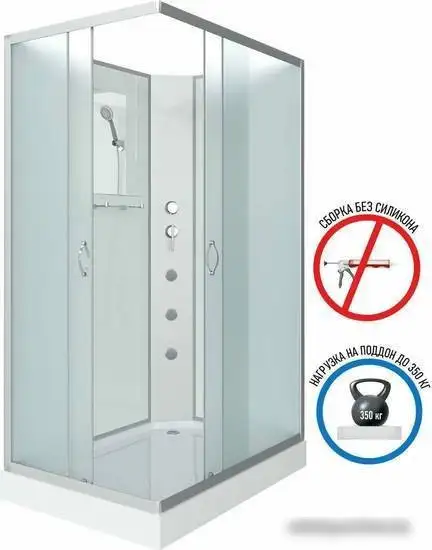 Душевая кабина Niagara NG-43285-14QBKG 120x80x200 - фото товара