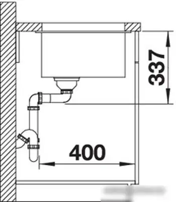 Кухонная мойка Blanco Subline 800-U 526005 (черный) - фото товара