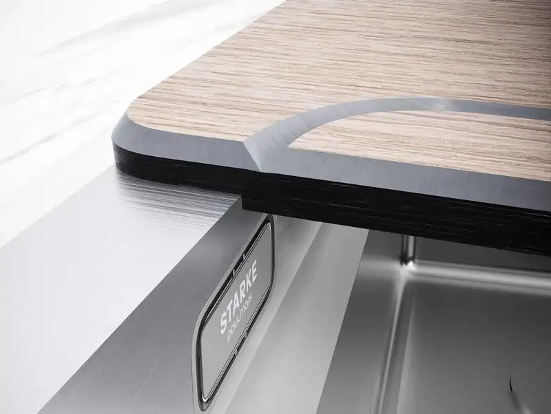 Кухонная мойка Paulmark Next-Pro 54 Uni PM705445-GM (черный/вороненая сталь) - фото товара