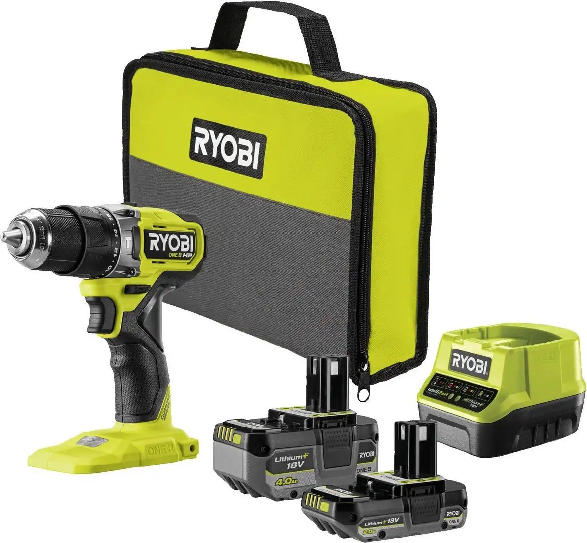 Ударная дрель-шуруповерт Ryobi RPD18C1-242S 5133006524 (с 2-мя АКБ, сумка) – фото товара