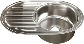 Кухонная мойка Mixline 533708 (правая, полированная, 0.8 мм) - изображение в каталоге