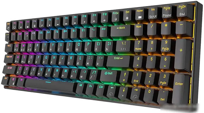 Клавиатура Royal Kludge RK100 RGB (черный, RK Red) – фото товара