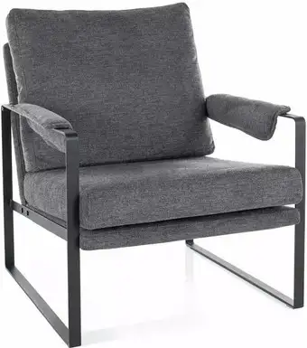 Интерьерное кресло Signal Focus Brego 18 (темно-серый/черный) – изображение в каталоге