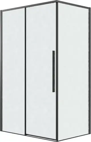 Душевой уголок Grossman Galaxy 140х100х195 120.K33.01.1410.21.02 (черный матовый/шиншилла стекло) - изображение в каталоге