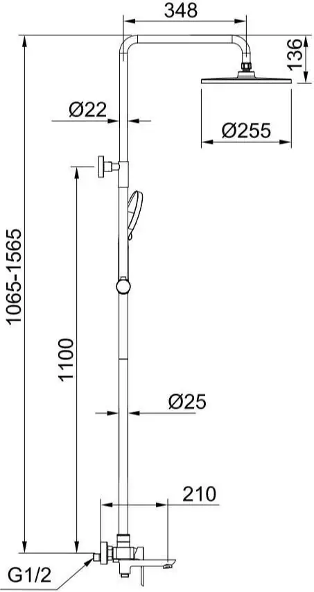 Душевая система Raglo R03.24.03 - фото товара
