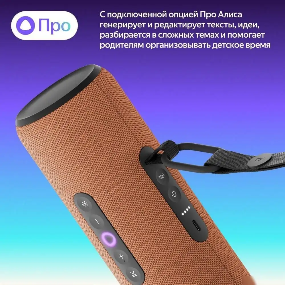 Умная колонка Яндекс Станция Стрит (оранжевый) – фото товара