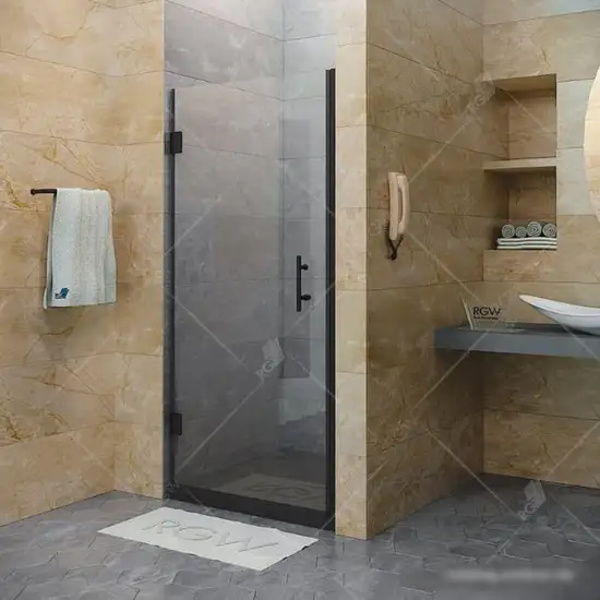 Душевая дверь RGW HO-011B 90 (черный/прозрачное стекло) - фото товара