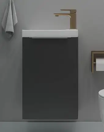 ЗОВ Тумба под умывальник Монови Слим 40 S40LG0LG7091B (антрацит) – изображение в каталоге