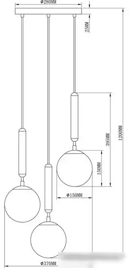 Подвесная люстра Moderli Host V2851-3P – фото товара