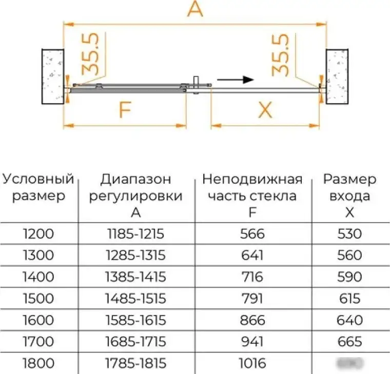 Душевая дверь RGW PA-017 R 350801712-21 - фото товара